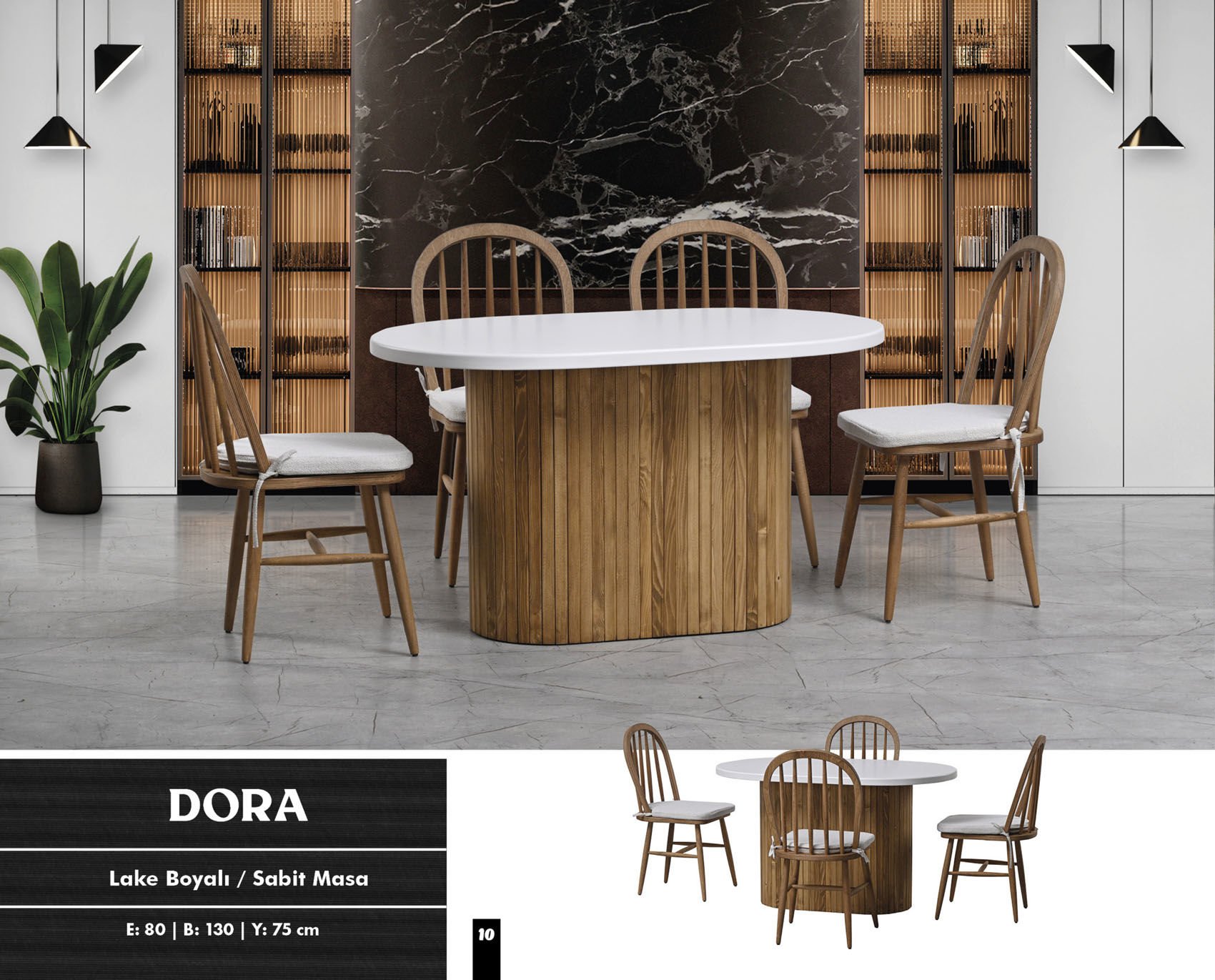 Dora Mutfak Masa Sandalye Takımı