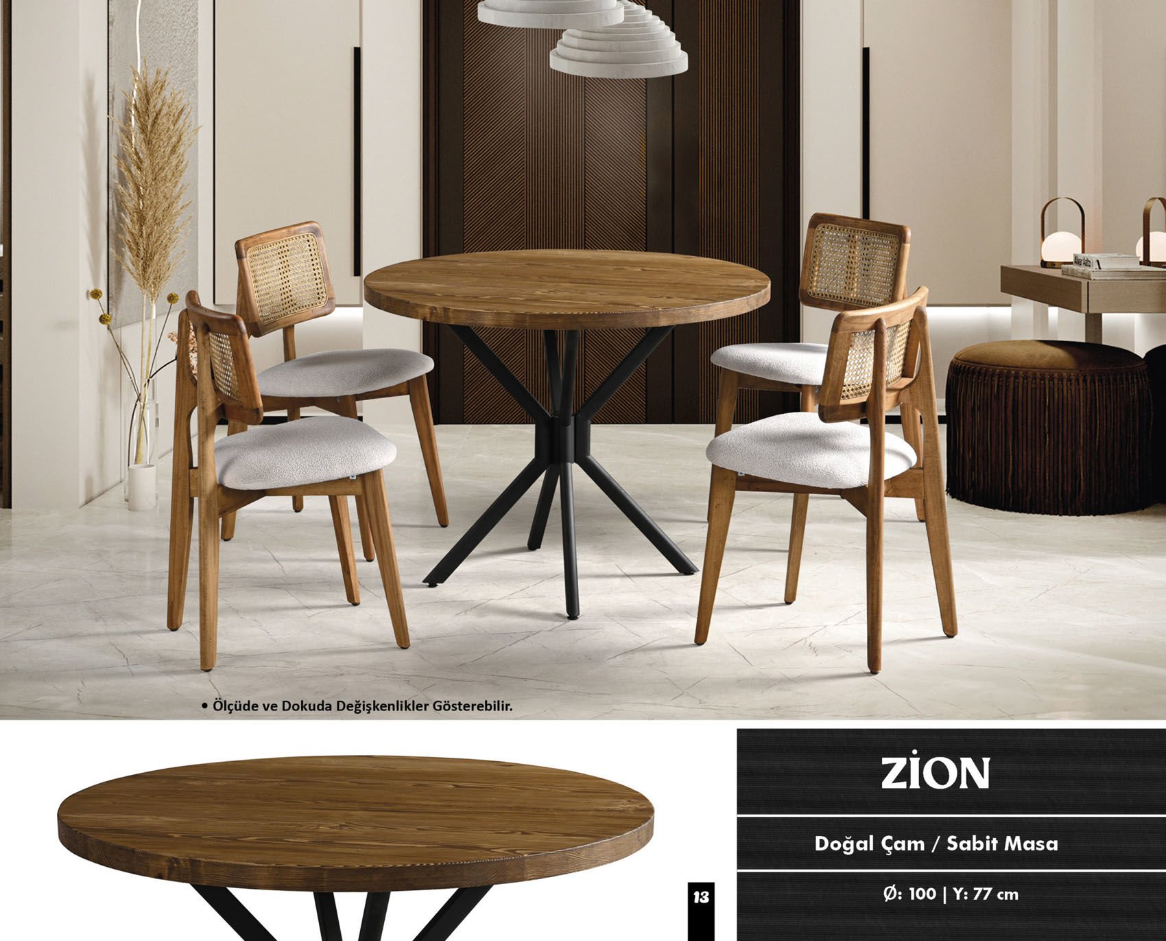 Zion Mutfak Masa Sandalye Takımı