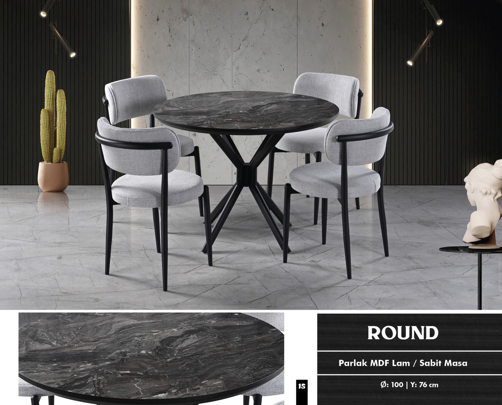 Round Mutfak Masa Sandalye Takımı