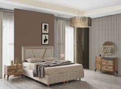 Luna Ceviz Sürgülü Yatak Odası Takımı