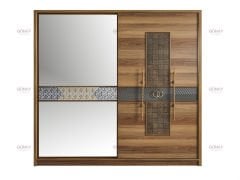 Luna Ceviz Sürgülü Yatak Odası Takımı