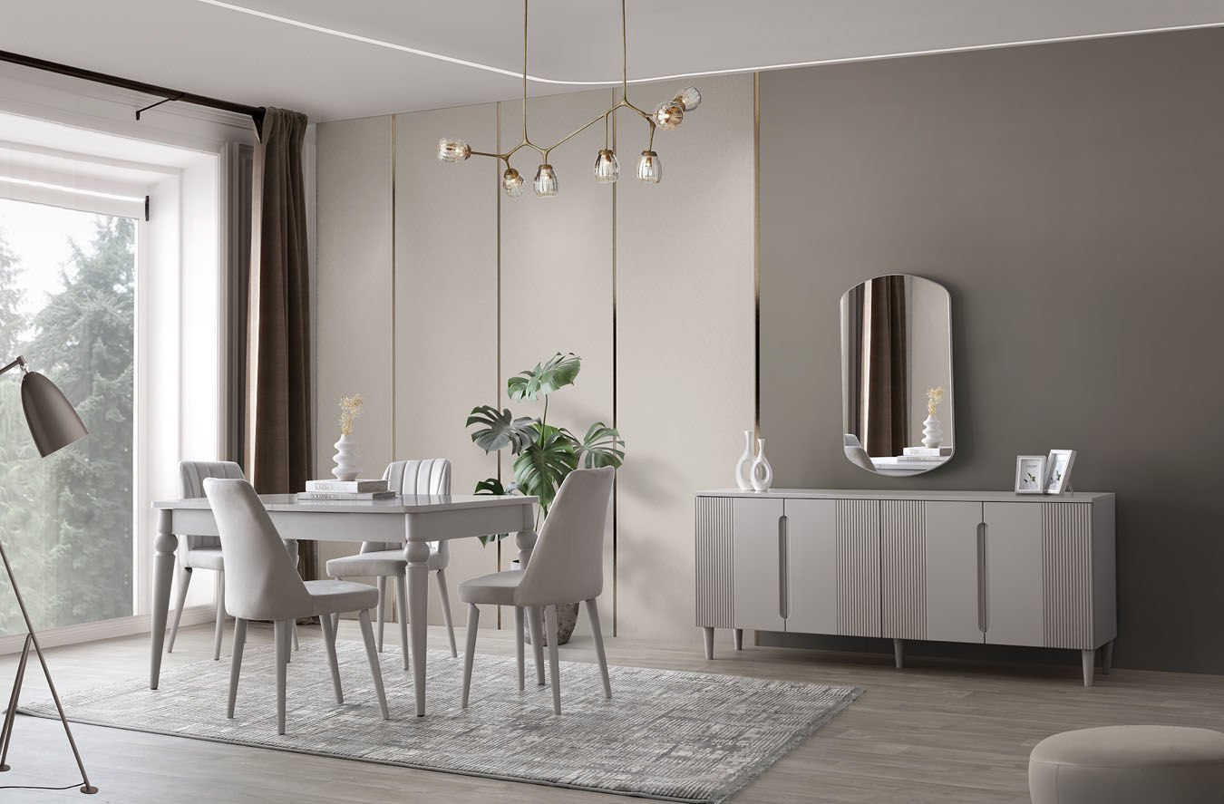 Milas Yemek Odası Takımı %100 MDF