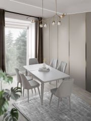 Milas Yemek Odası Takımı %100 MDF