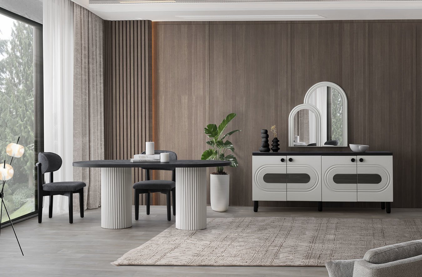 Fethiye Yemek Odası Takımı %100 MDF