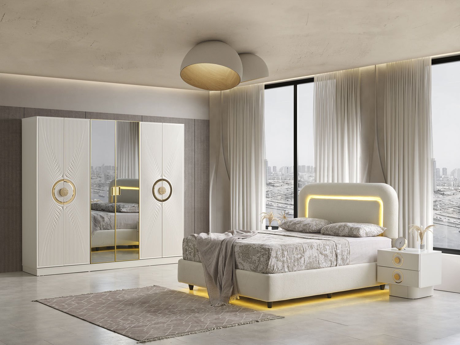 Lyon Yatak Odası Takımı %100 MDF