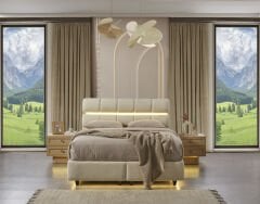 Nice Açık Meşe Yatak Odası Takımı %100 MDF