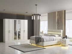 Nice Beyaz Yatak Odası Takımı %100 MDF