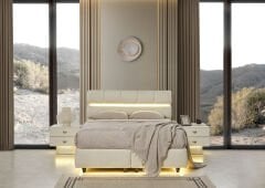 Olbia Beyaz Yatak Odası Takımı %100 MDF