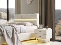 Olbia Beyaz Yatak Odası Takımı %100 MDF