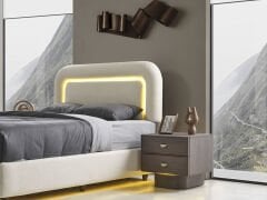 Olbia Koyu Ceviz Yatak Odası Takımı %100 MDF