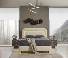 Olbia Koyu Ceviz Yatak Odası Takımı %100 MDF