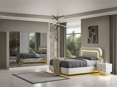 Münich Beyaz Yatak Odası Takımı %100 MDF