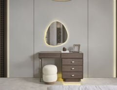 Münich Koyu Ceviz Yatak Odası Takımı %100 MDF